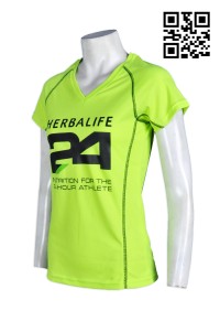 W167 tailor made function sporty team ladies' wearing assorted color function sporty clothing short sleeved tee shirts tee shirt t-shirt supplier wholesale  volleyball teamwear  volleyball jersey